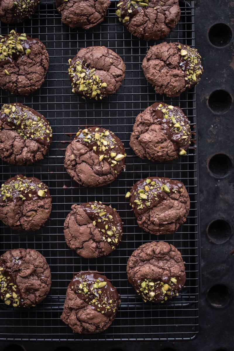 Brownie Cookies Pistazien Fleur de Sel trickytine
