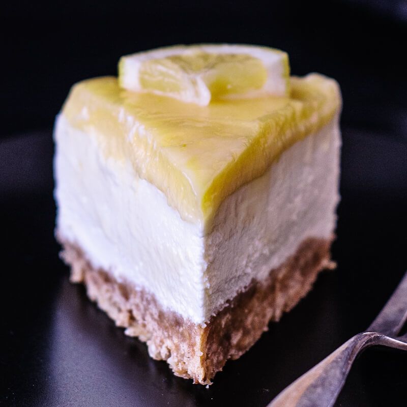 No-Bake Cheesecake Lemon Curd trickytine