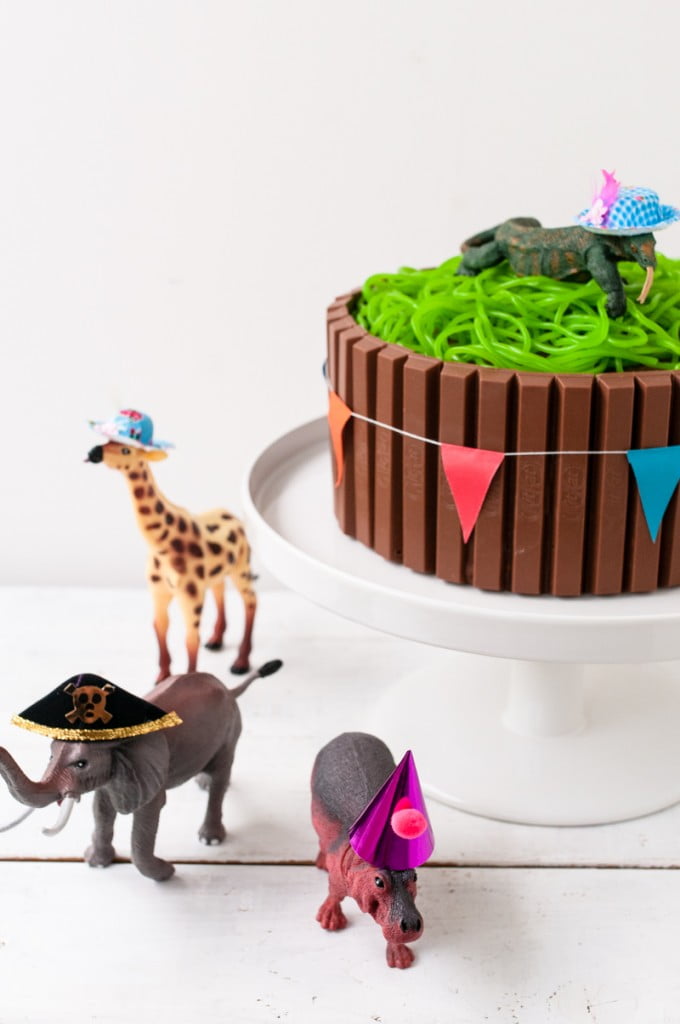 Neo Tier Torte Party Animal KitKat Nusskuchen trickytine