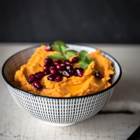 Butternut Kürbis Hummus trickytine