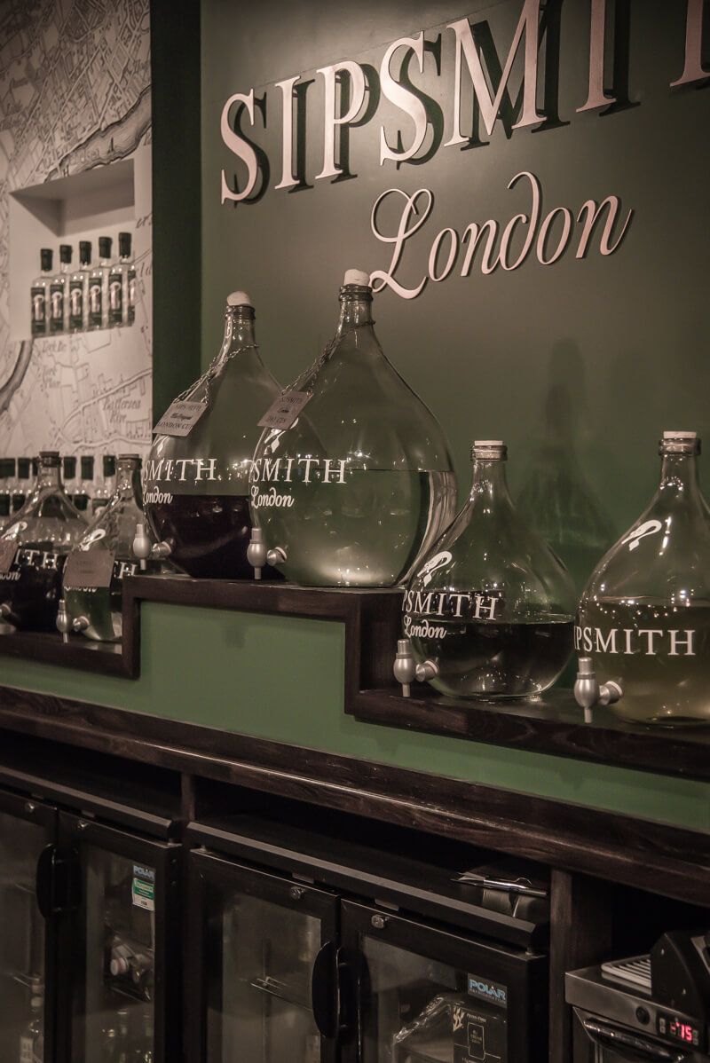 sipsmith gin london trickytine