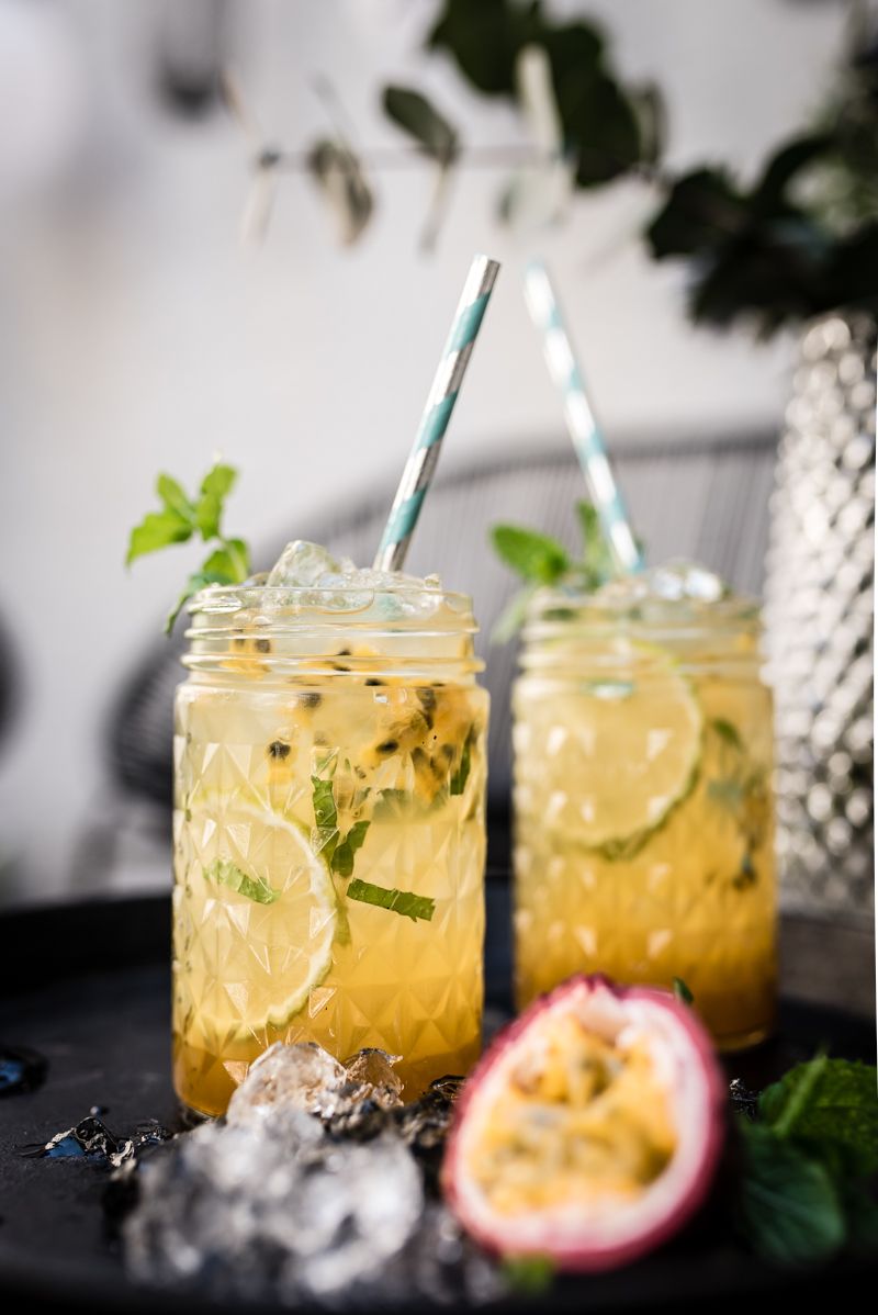 5 Grillparty-Rezepte, Virgin Mojito Tonka Passionfruit Cocktail
