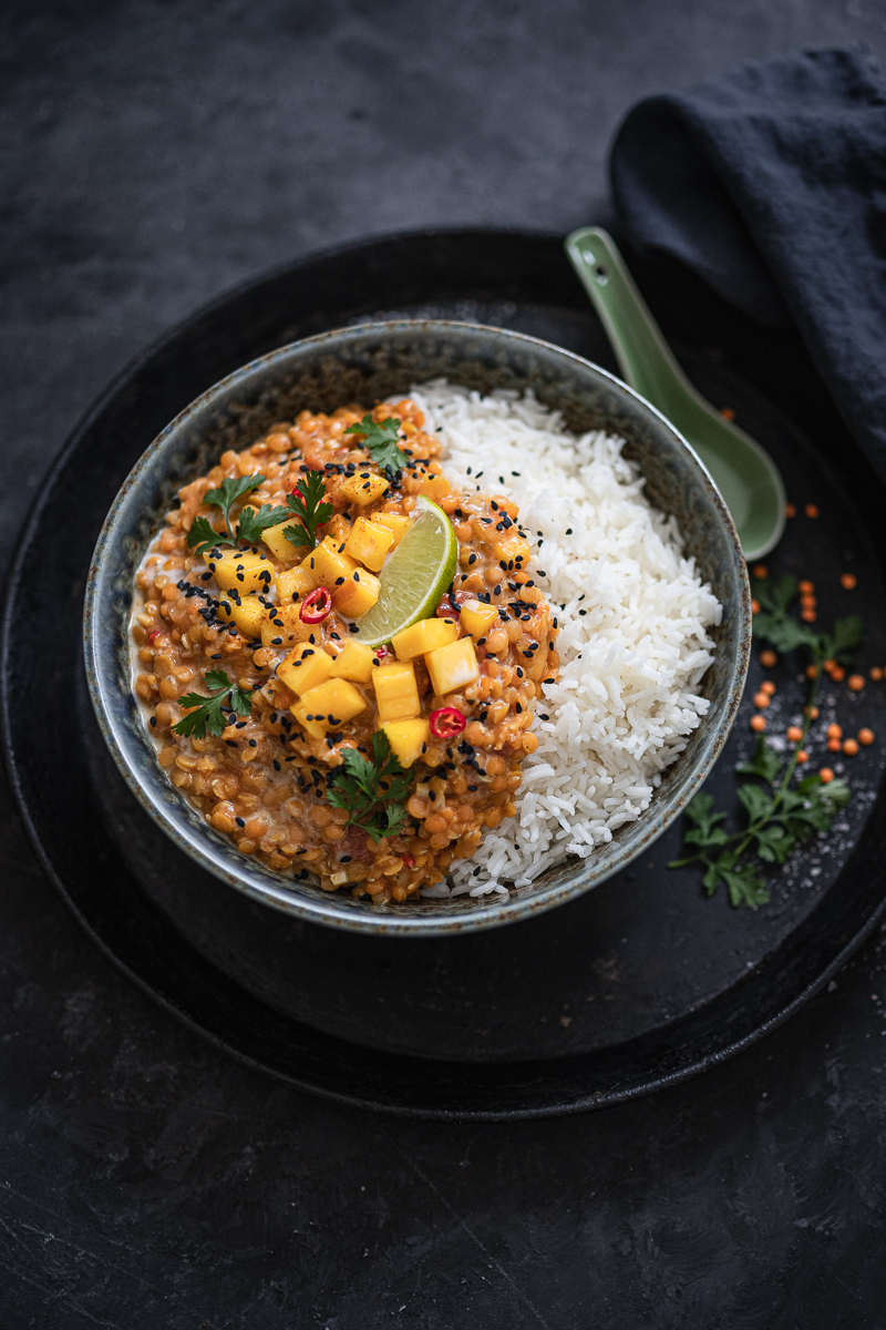 Linsen-Curry Mango 30 Minuten Rezepte trickytine