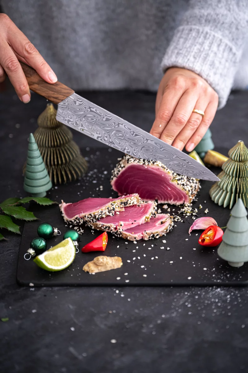 Vorspeisen-Rezepte Weihnachten trickytine Tuna Tataki