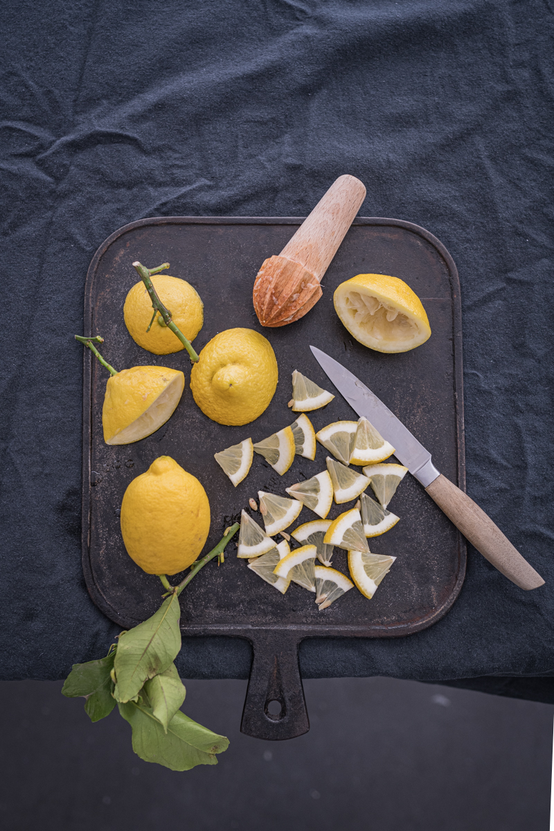 Zitronen-Polenta-Kuchen Rosmarin Rezept trickytine