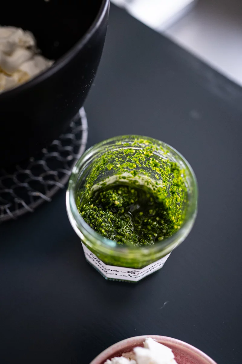 10 Feta-Rezepte Pesto-Dip mit Feta trickytine