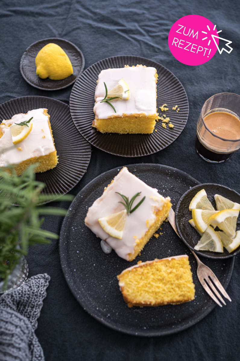 5 Sommerkuchen-Rezepte, Zitronen Polenta Kuchen