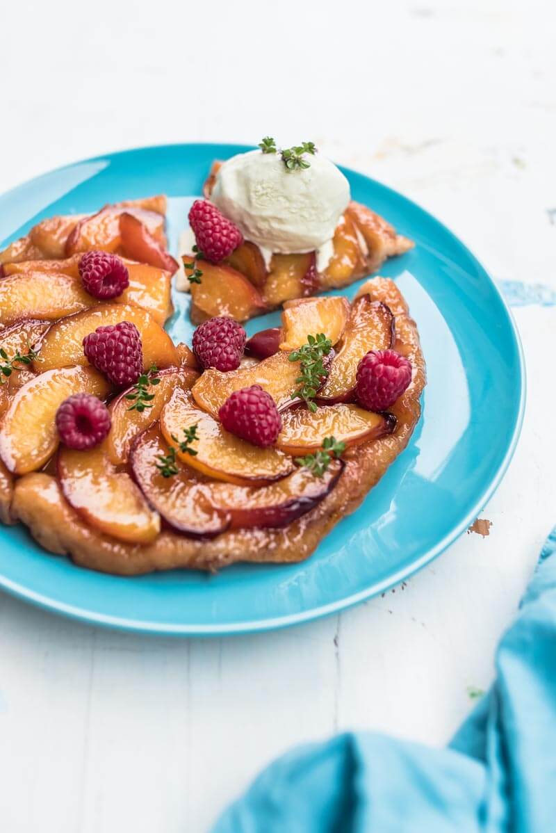 Schnelle Sommerkuchen-Rezepte Nektarinen Tarte