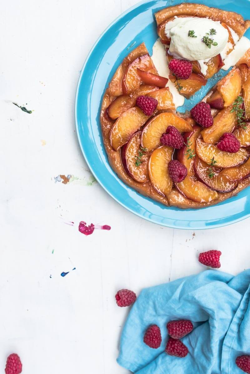 Schnelle Sommerkuchen-Rezepte Nektarinen Tarte