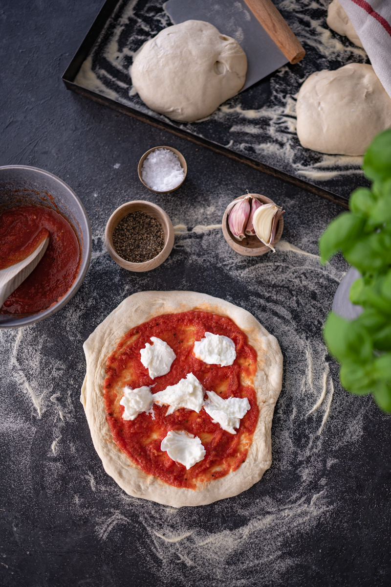 Pizza Margherita Originalrezept trickytine