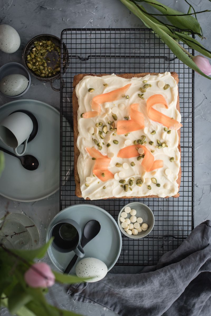 Karotten-Rezepte trickytine Carrot Cake Blondies