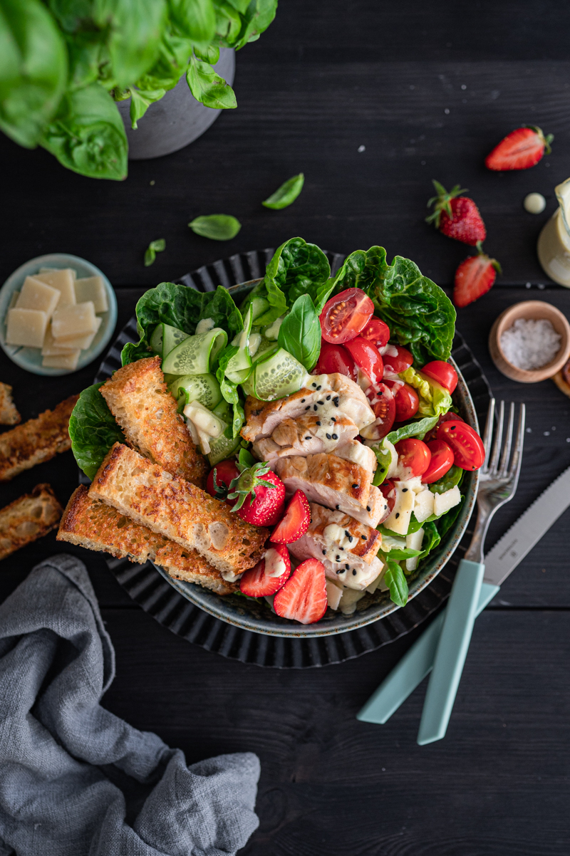 Caesar Salad mit Hühnchen trickytine