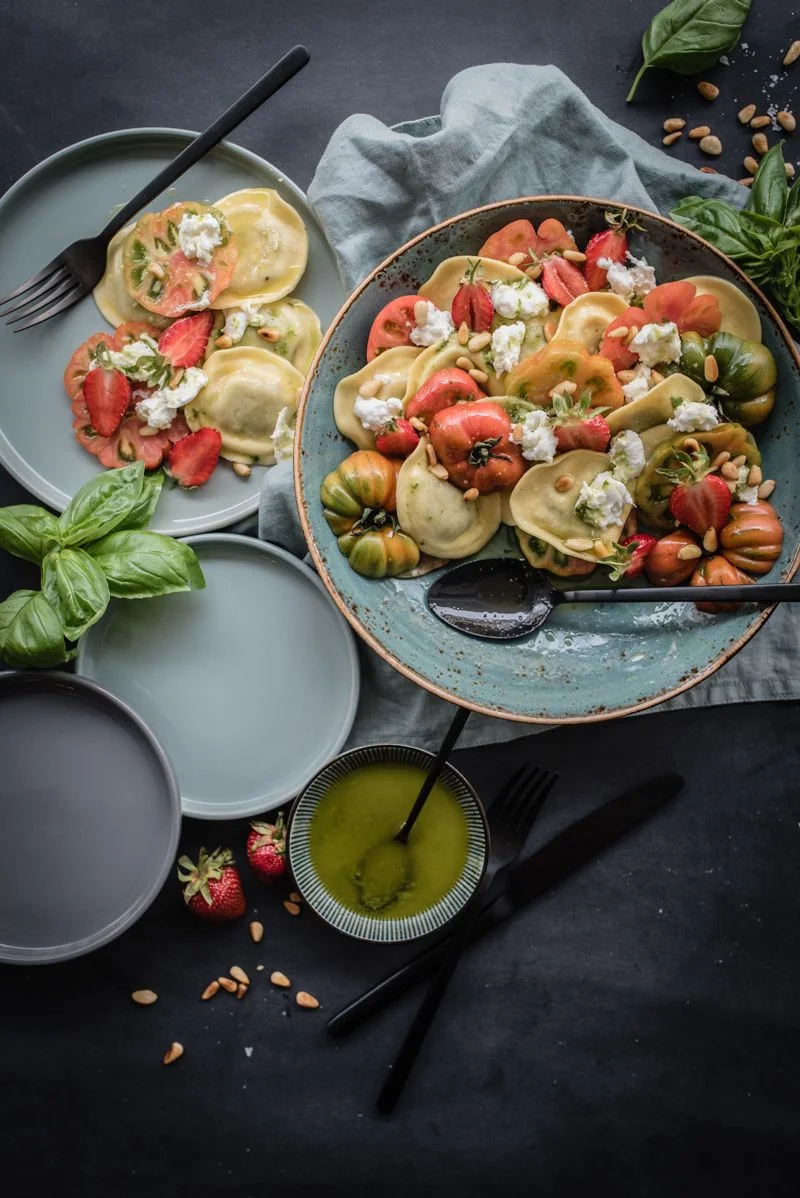 10 Salate zum Sattessen Pastasalat Caprese trickytine