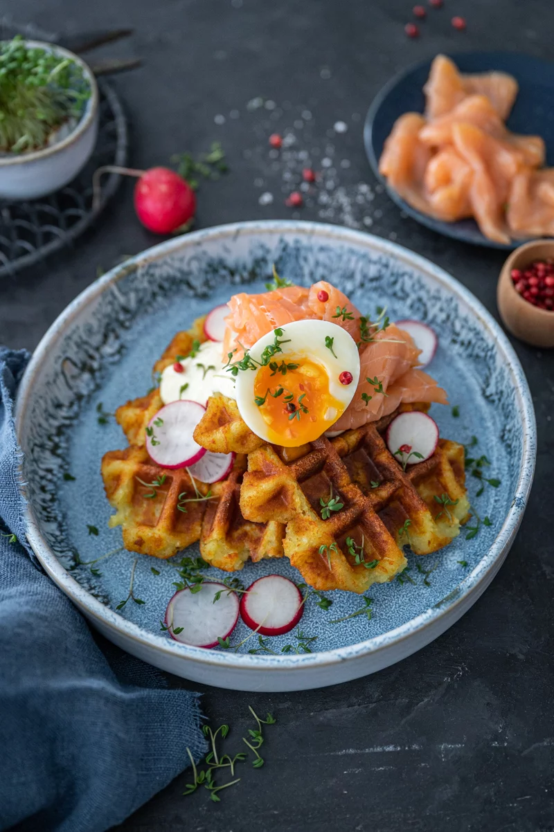 10 günstig kochen Rezepte Kartoffelwaffeln trickytine