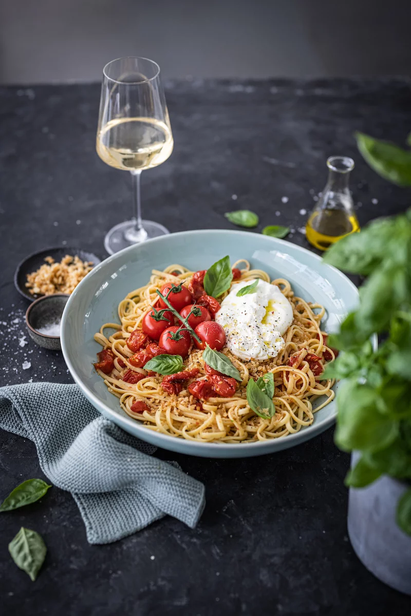 10 Rezepte mit Mozzarella und Burrata Leichte Sommerpasta trickytine