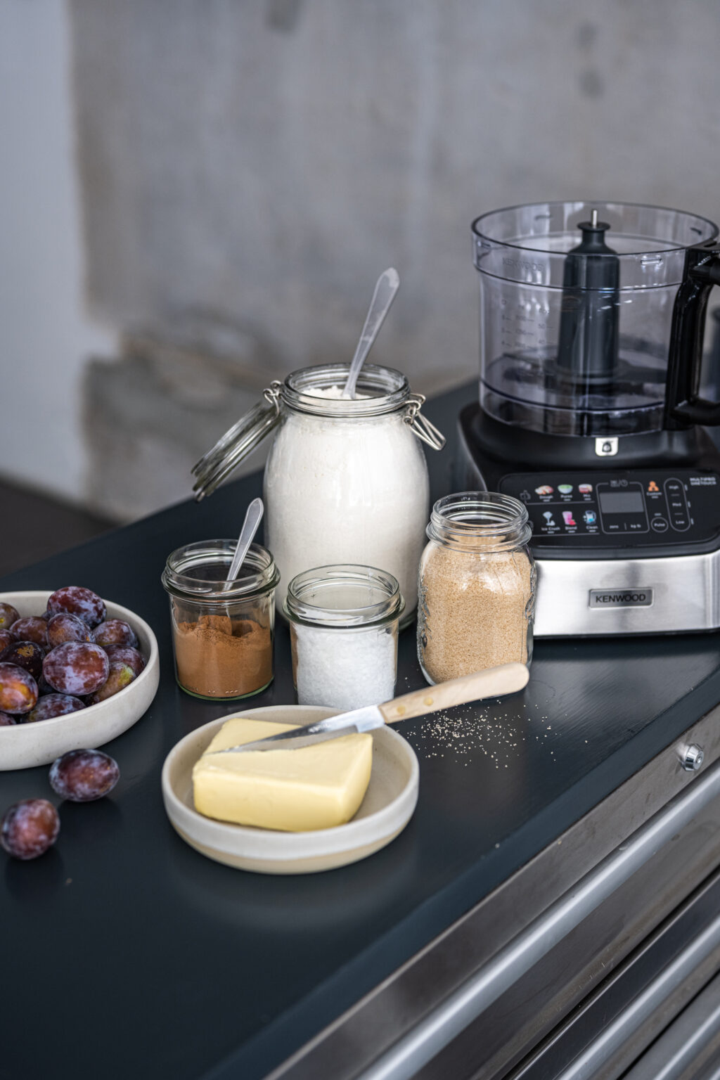 Streuselteig mit Butter Rezept trickytine auf Vorrat im Food Processor