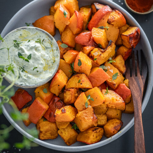 Gebackener Kürbis aus dem Airfryer